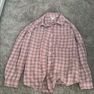 Women’s small Pink Plaid Shirt